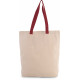 Kimood SHOPPER BAG WITH GUSSET AND CONTRAST COLOUR HANDLE