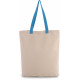 Kimood SHOPPER BAG WITH GUSSET AND CONTRAST COLOUR HANDLE