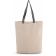 Kimood Sac shopping � soufflet avec poign�e contrast�e