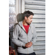 Kariban Men�s vintage zipped hooded sweatshirt