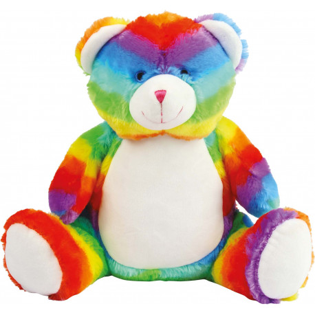 Mumbles Peluche zipp�e Ours multicolore