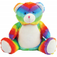 Mumbles Peluche zipp�e Ours multicolore