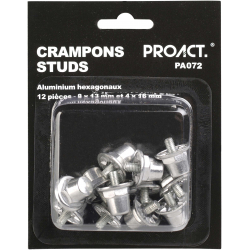 Proact BO�TE DE 12 CRAMPONS ALU HEXAGONAUX