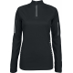 Proact Ladies´ long-sleeved zip neck quick-dry T-shirt