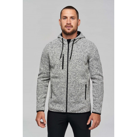 Proact Men´s heather hooded jacket