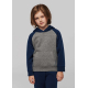 Proact Sweat-shirt capuche bicolore enfant