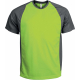 Proact T-SHIRT BICOLORE SPORT MANCHES COURTES UNISEXE