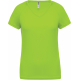 Proact T-shirt de sport manches courtes col v femme