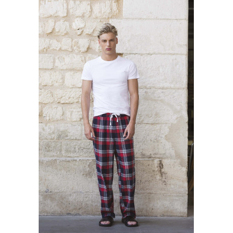 Skinni Fit Pantalon homme � motif tartan