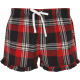 Skinni Fit Short femme � motif tartan