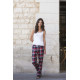 Skinni Fit Pantalon femme � motif tartan