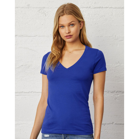 Bella+Canvas Women´s Deep V-Neck Jersey T-Shirt