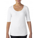 Anvil Women´s Tri-Blend Deep Scoop 1/2 Sleeve Tee