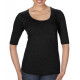 Anvil Women´s Tri-Blend Deep Scoop 1/2 Sleeve Tee