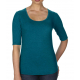 Anvil Women´s Tri-Blend Deep Scoop 1/2 Sleeve Tee