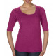 Anvil Women´s Tri-Blend Deep Scoop 1/2 Sleeve Tee