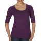 Anvil Women´s Tri-Blend Deep Scoop 1/2 Sleeve Tee