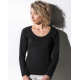 Nakedshirt Sheila Women´s Organic Deep Round LS