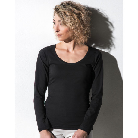 Nakedshirt Sheila Women´s Organic Deep Round LS