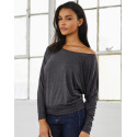 Bella+Canvas Flowy LS Off Shoulder T-Shirt