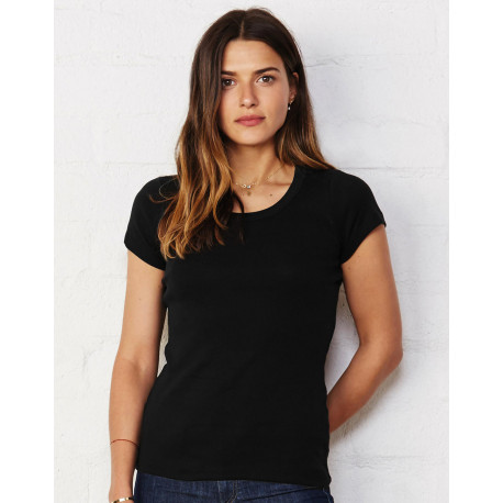 Bella+Canvas Sheer Scoop Neck T-Shirt