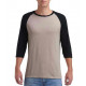 Anvil Adult Tri-Blend 3/4 Sleeve Raglan Tee