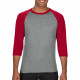 Anvil Adult Tri-Blend 3/4 Sleeve Raglan Tee