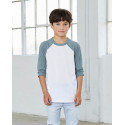 Bella+Canvas Youth 3/4 Sleeve Baseball Tee