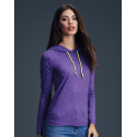 Anvil Women´s Fashion Basic LS Hooded Tee