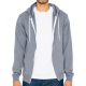 American Apparel Unisex Flex Zip Hooded Sweat