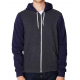 American Apparel Unisex Flex Zip Hooded Sweat