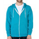 American Apparel Unisex Flex Zip Hooded Sweat