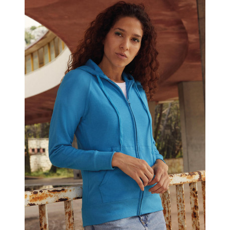 Fruit of the Loom Ladies Lightweight Hooded Sweat Jacket